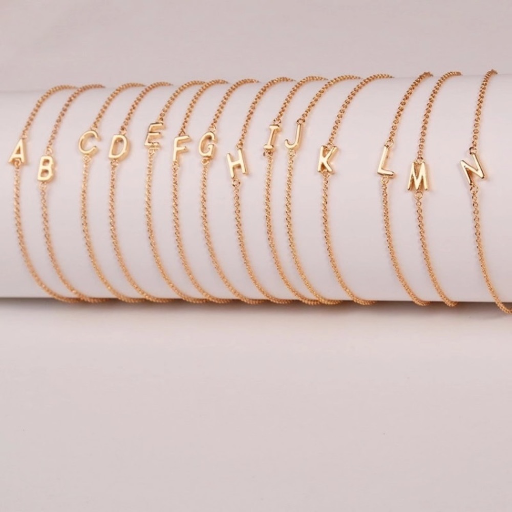 SIDEWAYS Initial Necklace | 14K Gold